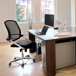 Ergotron LX Desk Adjustable Single Arm Tall Pole with 2-Piece Clamp, 34