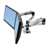 Ergotron LX Dual Side-by-Side Monitor Arm, Up to 27" Monitor, Black (45-245-026)