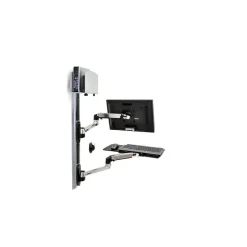 Ergotron LX Wall Mount System Polished Aluminum/Black (45-247-026)