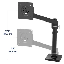 Ergotron NX Adjustable Single Monitor Arm, Up to 34", Black (45-669-224)