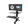 Ergotron WorkFit-S Dual Monitor Stand, Up to 24" Monitors, Black (33-349-200)