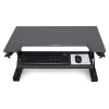 Ergotron WorkFit-TL 38"W Adjustable Standing Desk Converter, Black/Dark Gray (33-406-085)