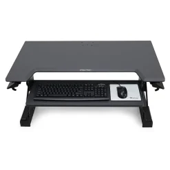 Ergotron WorkFit-TL 38"W Adjustable Standing Desk Converter, Black/Dark Gray (33-406-085)