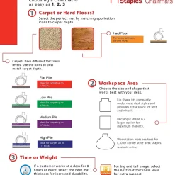 E.S. Robbins Anchormat Carpet Chair Mat, 46