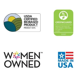 ES Robbins Natural Origins Carpet Chair Mat with Lip, 36