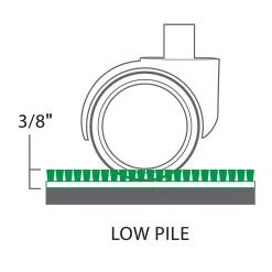 ES Robbins Natural Origins Carpet Chair Mat, 46