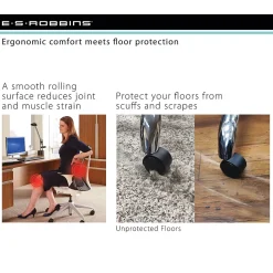 ES Robbins Natural Origins Carpet Chair Mat, 46