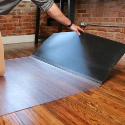 E.S. Robbins Sit or Stand Mat Hard Floor Chair Mat, 45" x 53'', Clear (ESR184603)