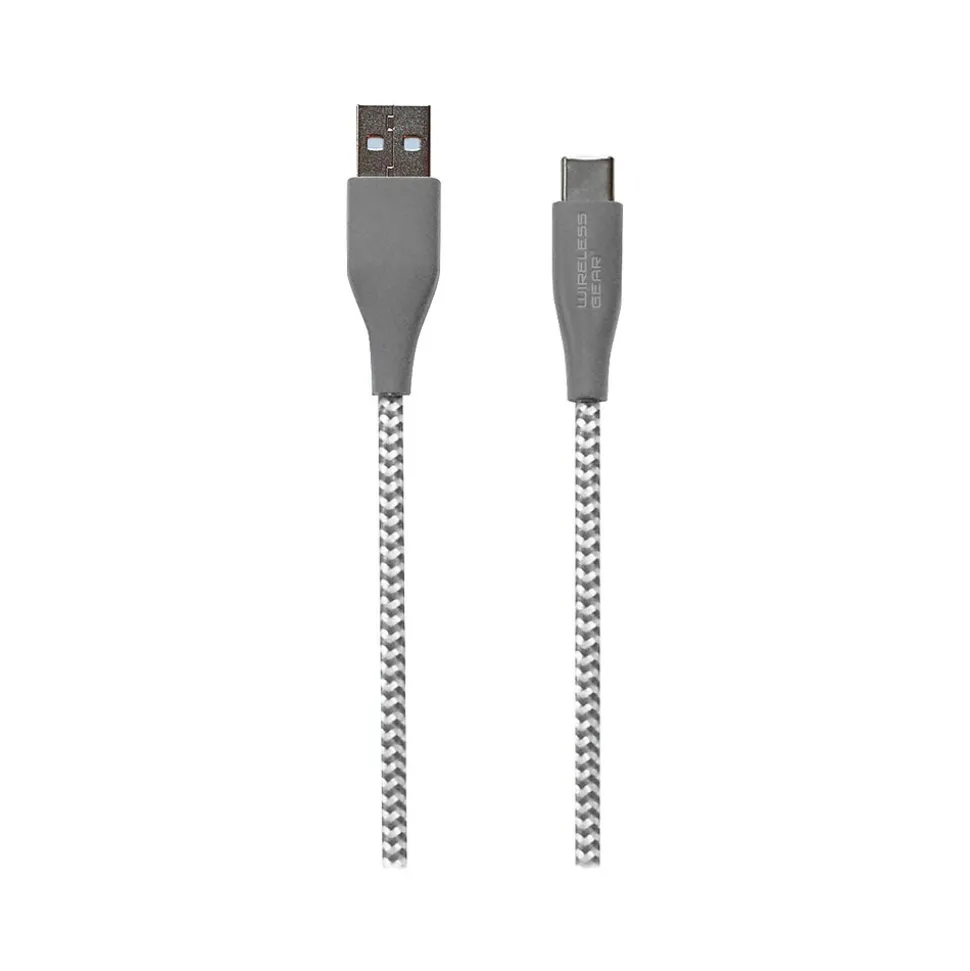 ESI Wireless Gear 6' USB-A to USB-C Cable, Male to Male, White/Gray (BL1779)