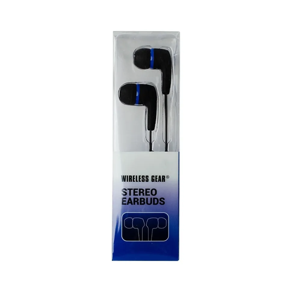 ESI Wireless Gear Earbud Headphones, Black/Blue (G0694)