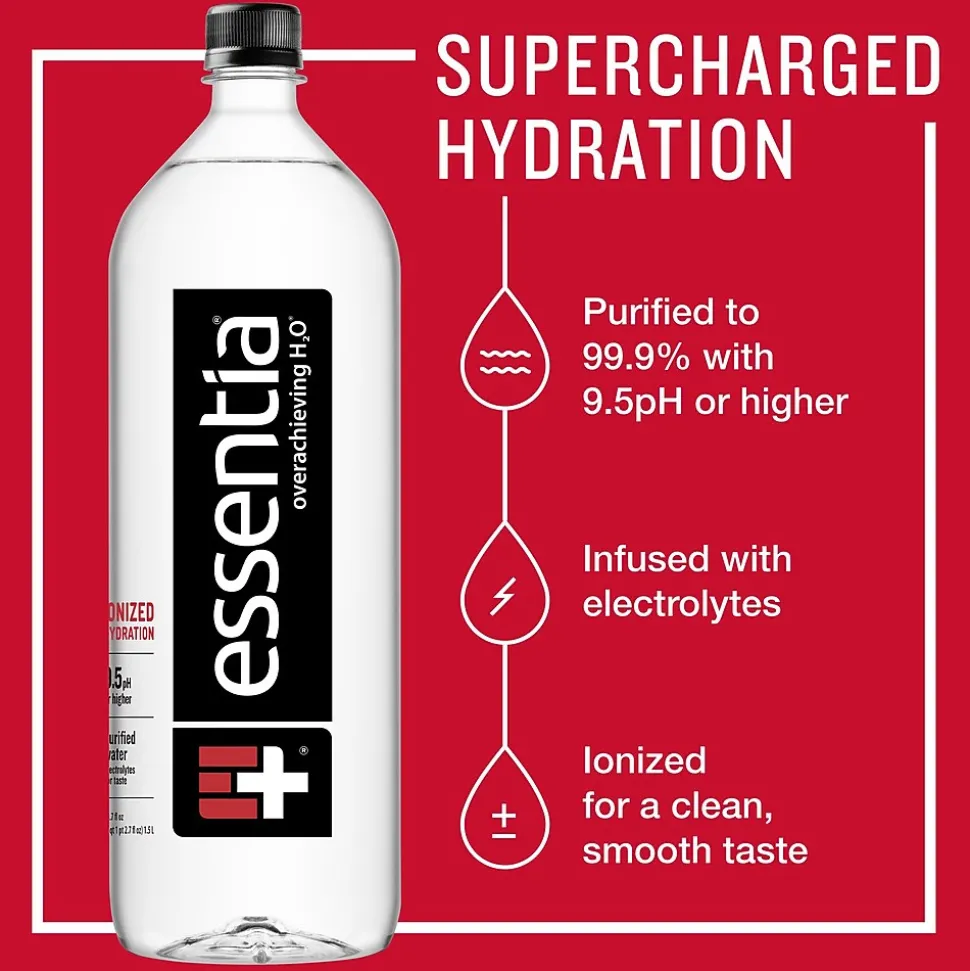Essentia Ionized Alkaline Water, 12 ct./50.4 oz.