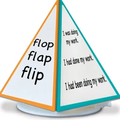 Essential Learning Spin & Write Pyramid™ Rotating 4-Sided Dry-Erase Board (ELP626691)