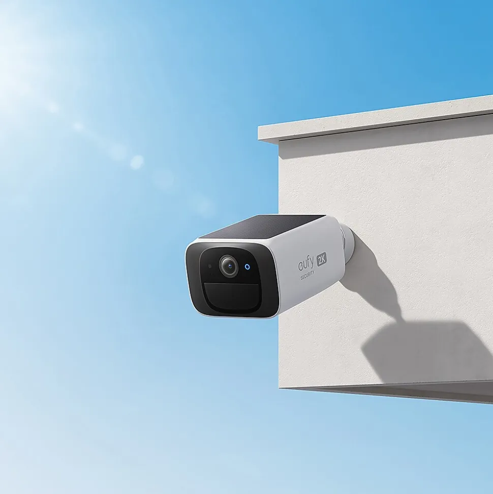 Eufy SoloCam S220 Outdoor Wireless Solar Security Camera, White (T8134121)