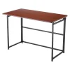 Eureka Ergonomic 43"W Computer Desk, Teak (CD006)