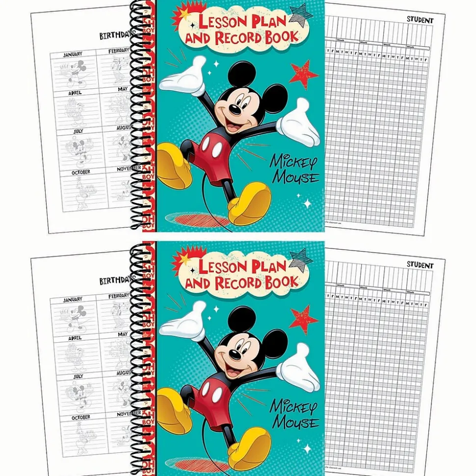 Eureka Mickey Lesson Plan & Record Book, Pack of 2 (EU-866267-2)