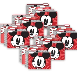 Eureka Mickey Mouse Throwback File Folders, Straight Cut, Letter Size, Assorted Colors, 4/Pack, 6 Packs/Bundle(EU-866443-6)