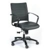 Eurotech High Back Titanium Frame Leather Executive Chair, Black