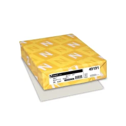 Exact 90 lb. Index Paper, 8.5" x 11", Gray, 250 Sheets/Pack (49191)