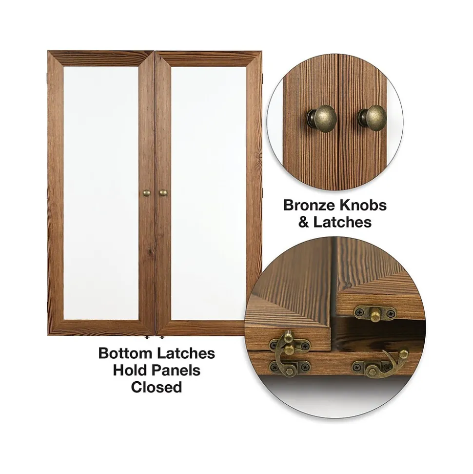 Excello Global Products Double Sided Magnetic Steel Dry-Erase Whiteboard, Wood Frame, 5' x 3' (EGP-HD-0530-BN)