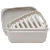 Excello Global Products Plastic Soap Dish, Light Gray (SPLS-TRVL-0010)