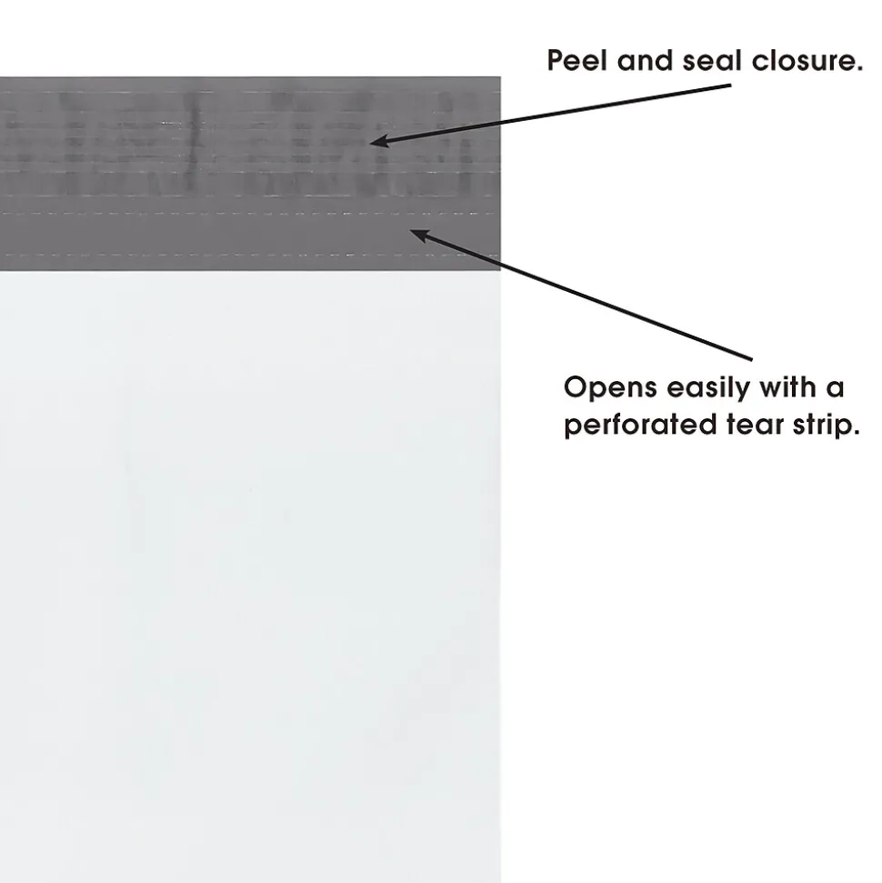 Expansion Poly Mailers, White, 20" x 24" x 4", 100/Case (EPM20244)