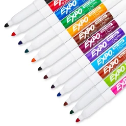 Expo Dry Erase Marker, Fine Tip, Assorted, 12/Pack (86603)