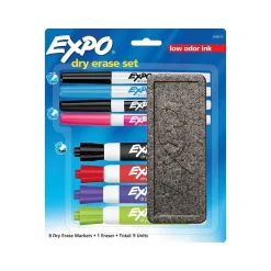 Expo Dry Erase Markers, Assorted Tips, Assorted Colors, 8/Pack(1930717)