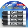 Expo Dry Erase Markers, Chisel Tip, Black, 4/Pack (80661)