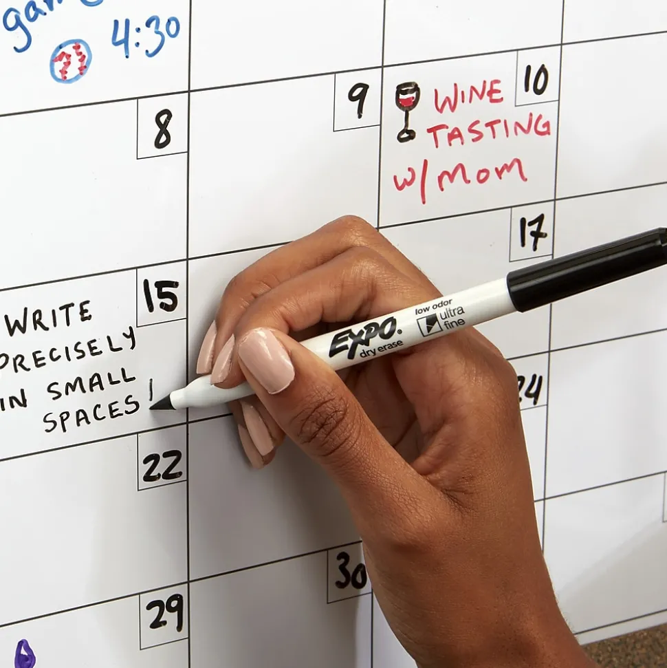 Expo Dry Erase Starter Set, Ultra Fine Tip, Assorted, 5/Set (1884310)