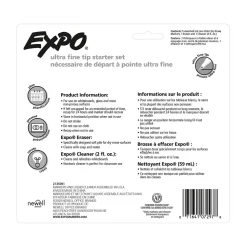 Expo Dry Erase Starter Set, Ultra Fine Tip, Assorted, 5/Set (1884310)
