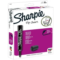 EXPO® Flip Chart® Marker, Bullet Tip, Assorted Colors, 8 Per Pack, 2 Packs (SAN22478-2)