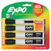 Expo Magnetic Dry Erase Markers, Chisel Tip, Black, 4/Pack (1944729)