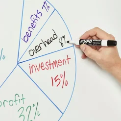 Expo Tank Dry Erase Marker, Chisel Tip, Assorted, 4/Pack (80174)