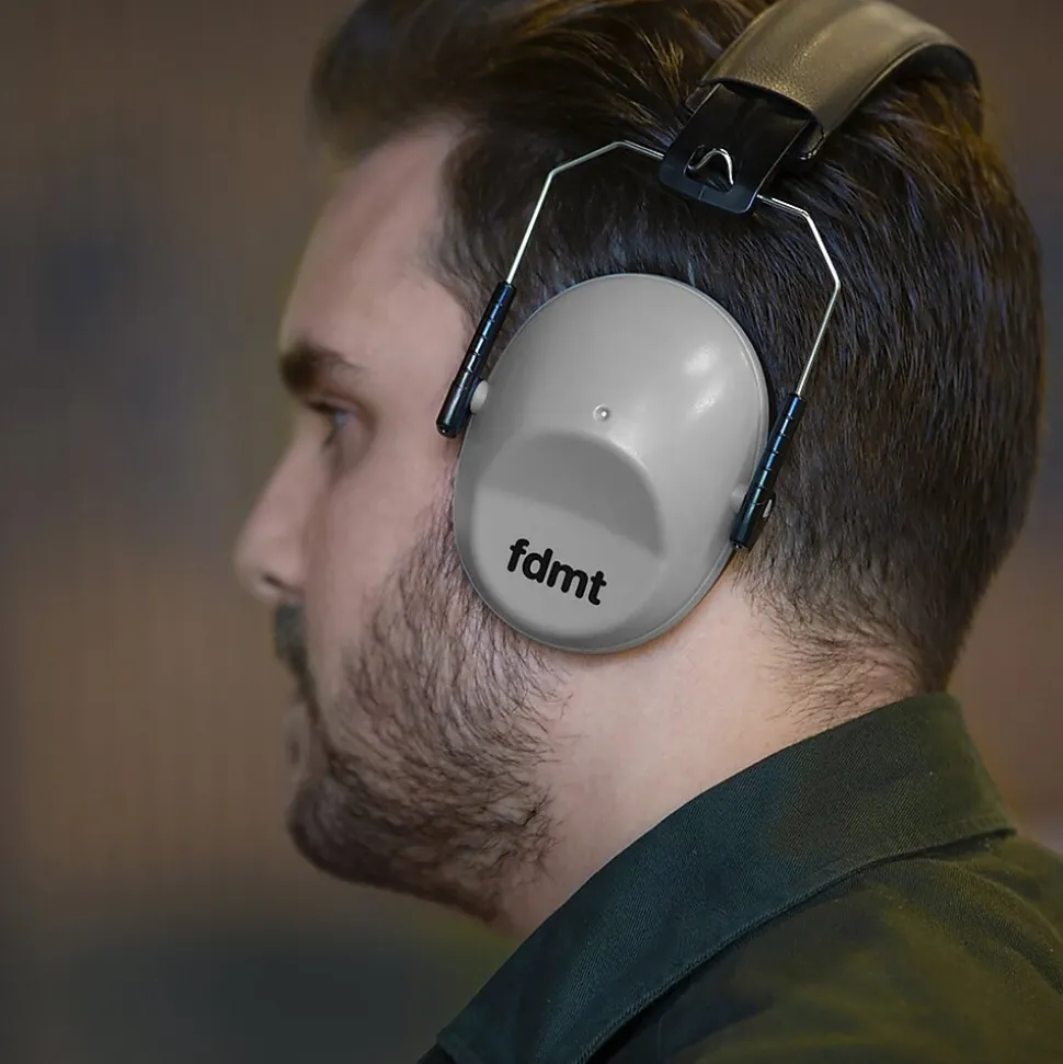 FDMT Noise Canceling Over-Ear Protective Earmuffs, Gray (MNO4063200)