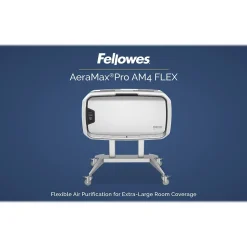 Fellowes AeraMax Pro AM4 FLEX True HEPA Tower Air Purifier, 5-Speed, Silver/White ( AM4 FLEX )