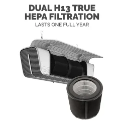 Fellowes Array AC2 True HEPA Ceiling Mounted Air Purifier, 5-Speed, White (5889201)