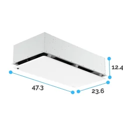 Fellowes Array AR2 True HEPA Ceiling Mounted Air Purifier, 5-Speed, White (5888901)