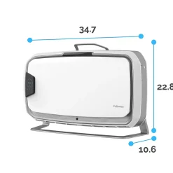 Fellowes Array AS2 True HEPA Floor-Standing Air Purifier, 5-Speed, White (5884501)