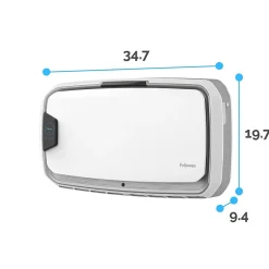 Fellowes Array AW2 True HEPA Hardwired Wall Mounted Air Purifier, White (5885101)