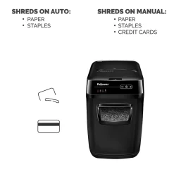 Fellowes AutoMax 200M 200 Sheet Micro-Cut Personal Shredder (4656201)