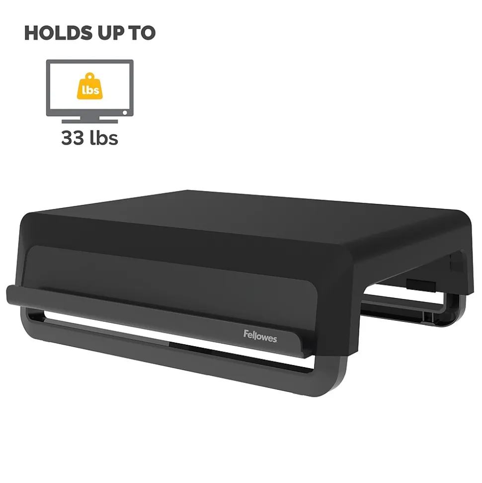 Fellowes Breyta Collection Adjustable Monitor Stand, Black (100098502)