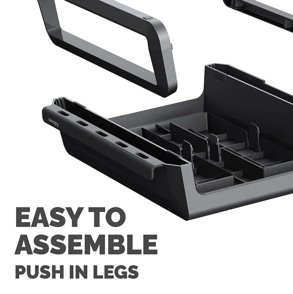 Fellowes Breyta Collection Adjustable Monitor Stand, Black (100098502)