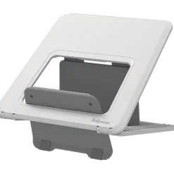 Fellowes Breyta Collection 9.25" x 10.55" Adjustable Plastic Laptop Stands, White (100098501)