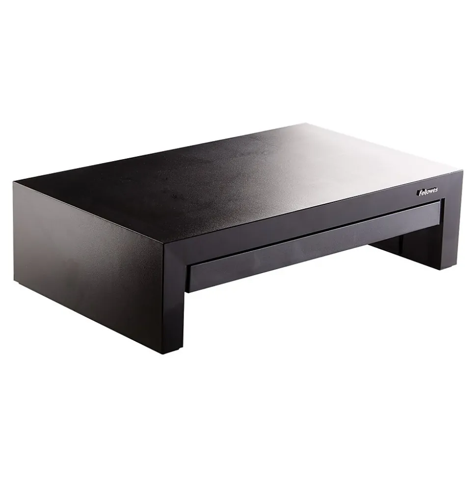 Fellowes Designer Suites Adjustable Monitor Riser, Up to 32", Black - 8038101