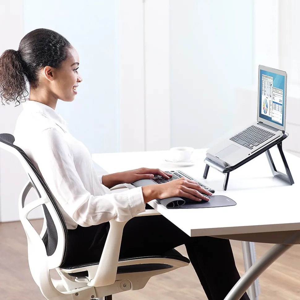 Fellowes I-Spire Series 12.63" x 11.25" Laptop Stand, Black/Gray (8212001)