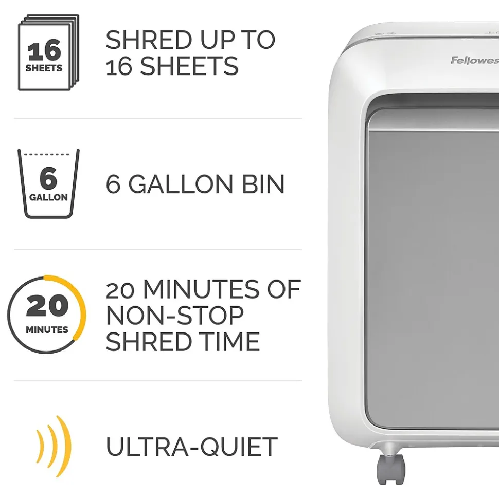 Fellowes LX210 16-Sheet Micro-Cut Shredder (5015301)