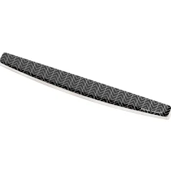Fellowes Photo Gel Keyboard Wrist Rest with MICROBAN, Black Chevron (9550001)