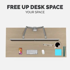 Fellowes Platinum Series Adjustable Dual Arms, Up to 32