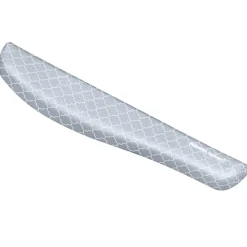 Fellowes PlushTouch Foam Keyboard Wrist Rest with MICROBAN, Gray Lattice (9549801)
