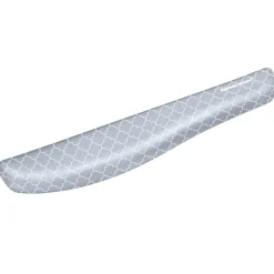 Fellowes PlushTouch Foam Keyboard Wrist Rest with MICROBAN, Gray Lattice (9549801)